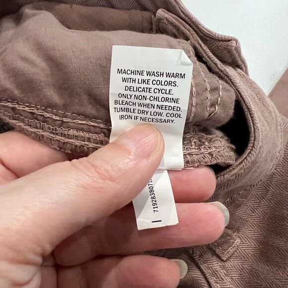 Falls Creek Dusty Pink Button Fly Cuffed Ankle Pants - Picture 6 of 10